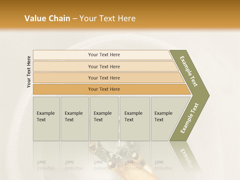 A Gold Ring With A Diamond On Top Of It PowerPoint Template