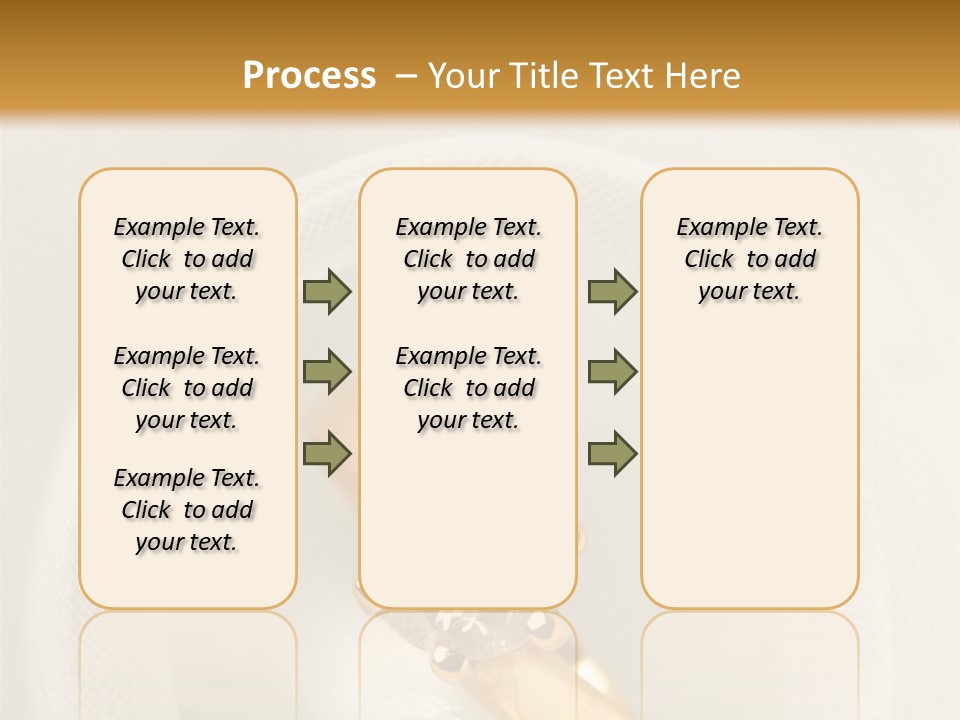 A Gold Ring With A Diamond On Top Of It PowerPoint Template