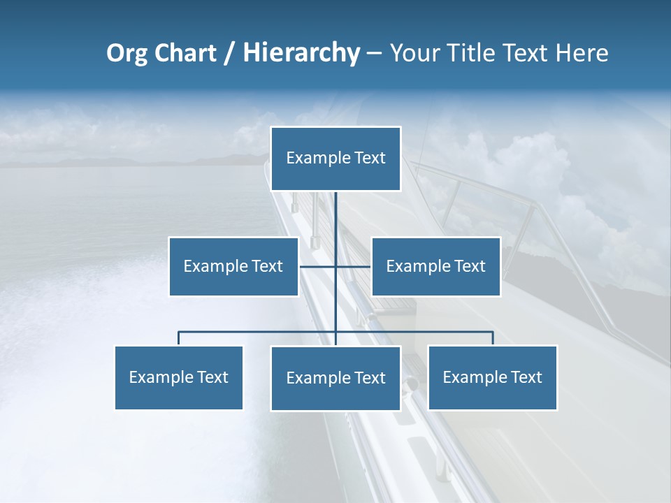 A Boat Traveling On The Water With Clouds In The Sky PowerPoint Template