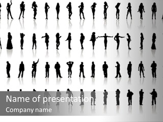 Woman Female Cut PowerPoint Template