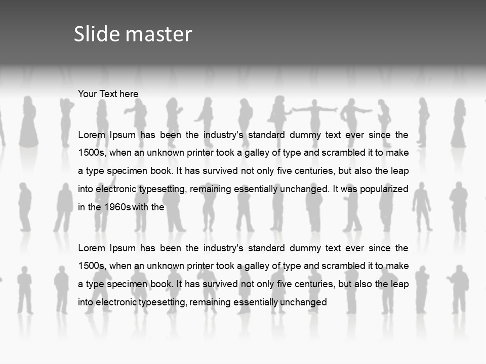 Woman Female Cut PowerPoint Template