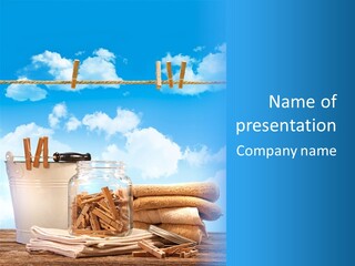 Hold Wash Fresh PowerPoint Template
