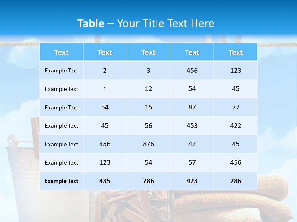 Hold Wash Fresh PowerPoint Template