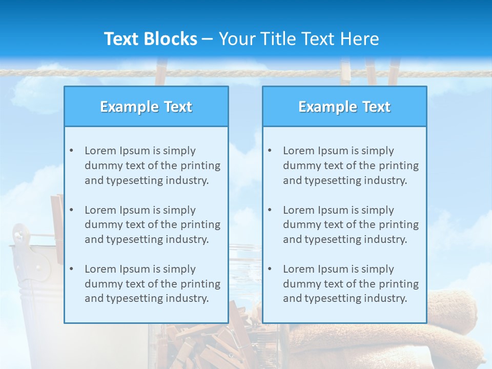 Hold Wash Fresh PowerPoint Template