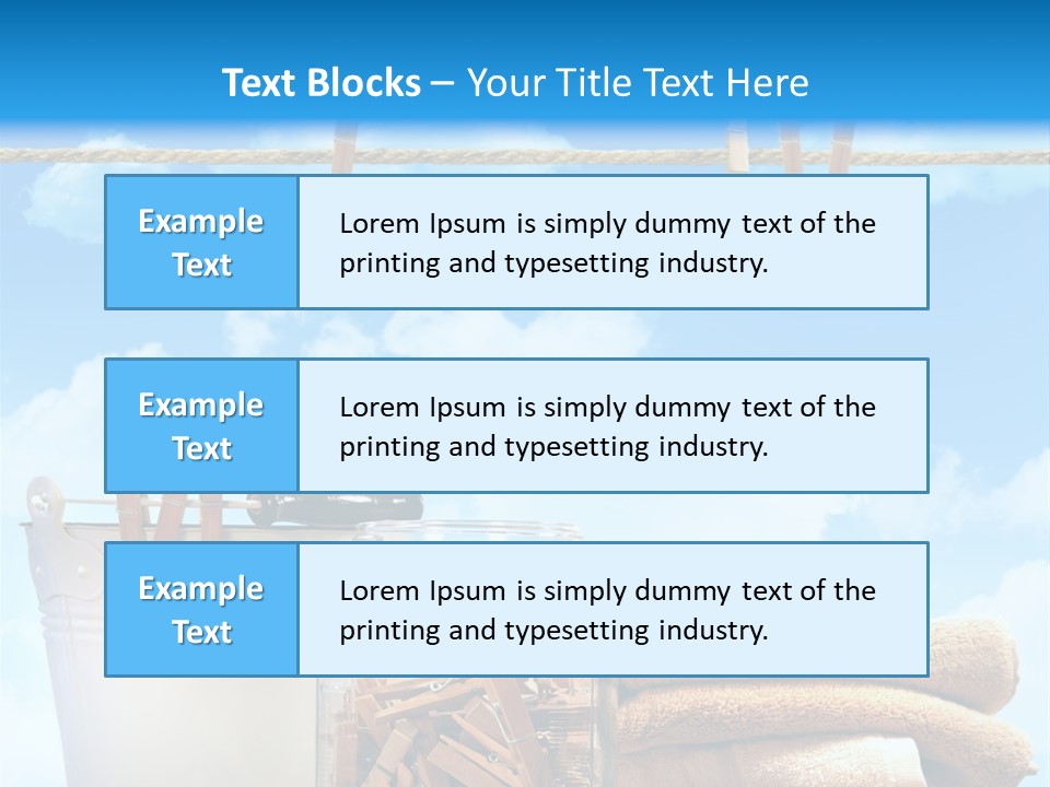 Hold Wash Fresh PowerPoint Template