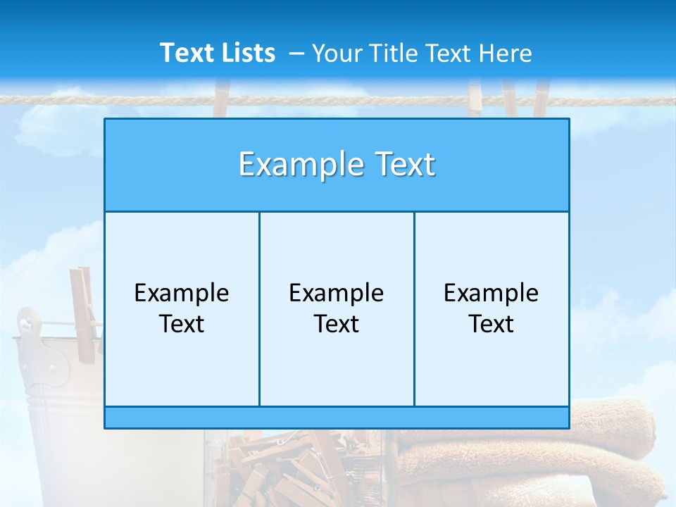Hold Wash Fresh PowerPoint Template
