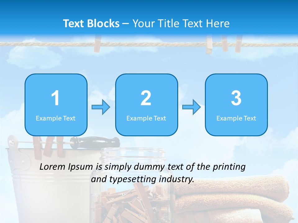 Hold Wash Fresh PowerPoint Template