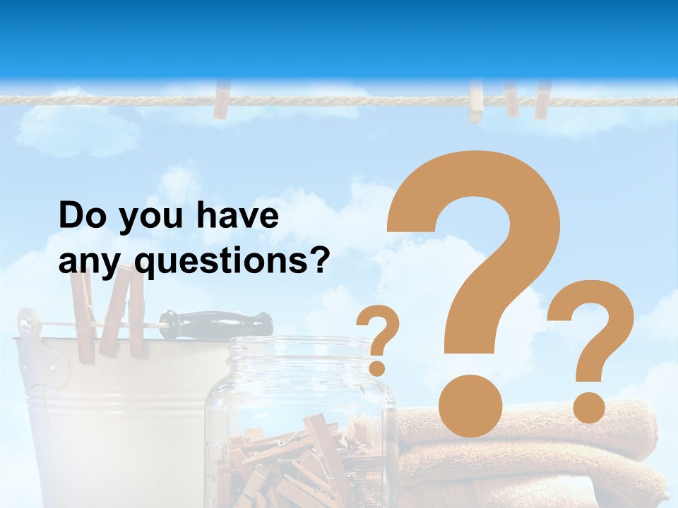 Hold Wash Fresh PowerPoint Template