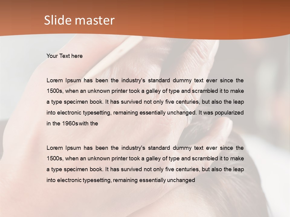 Woman Female Cut PowerPoint Template