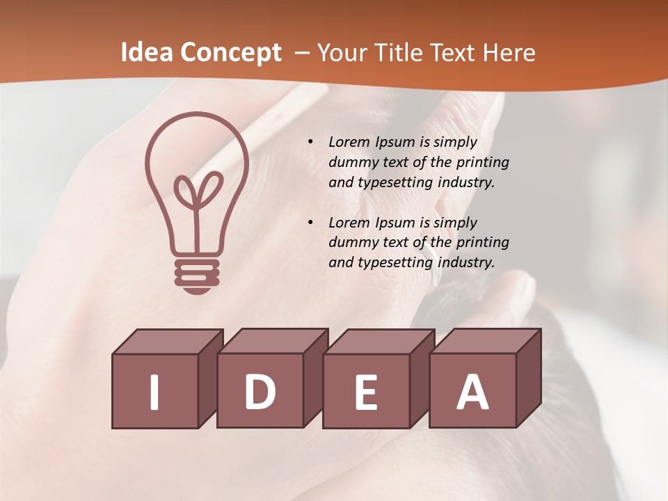 Woman Female Cut PowerPoint Template