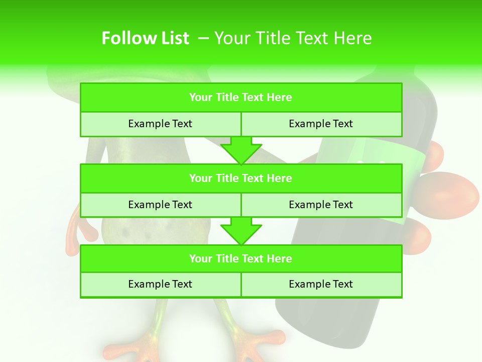 A Frog Is Holding A Bottle Of Wine PowerPoint Template