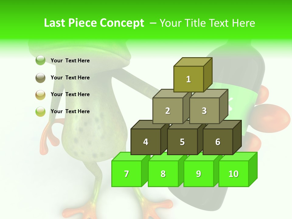 A Frog Is Holding A Bottle Of Wine PowerPoint Template