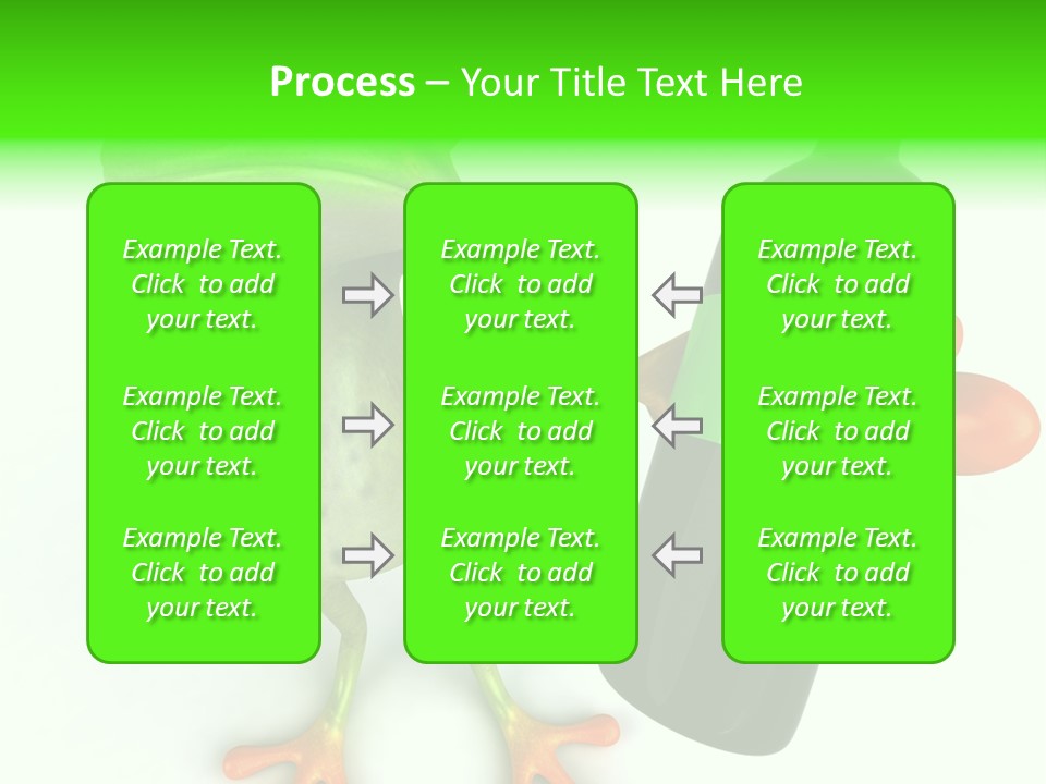 A Frog Is Holding A Bottle Of Wine PowerPoint Template