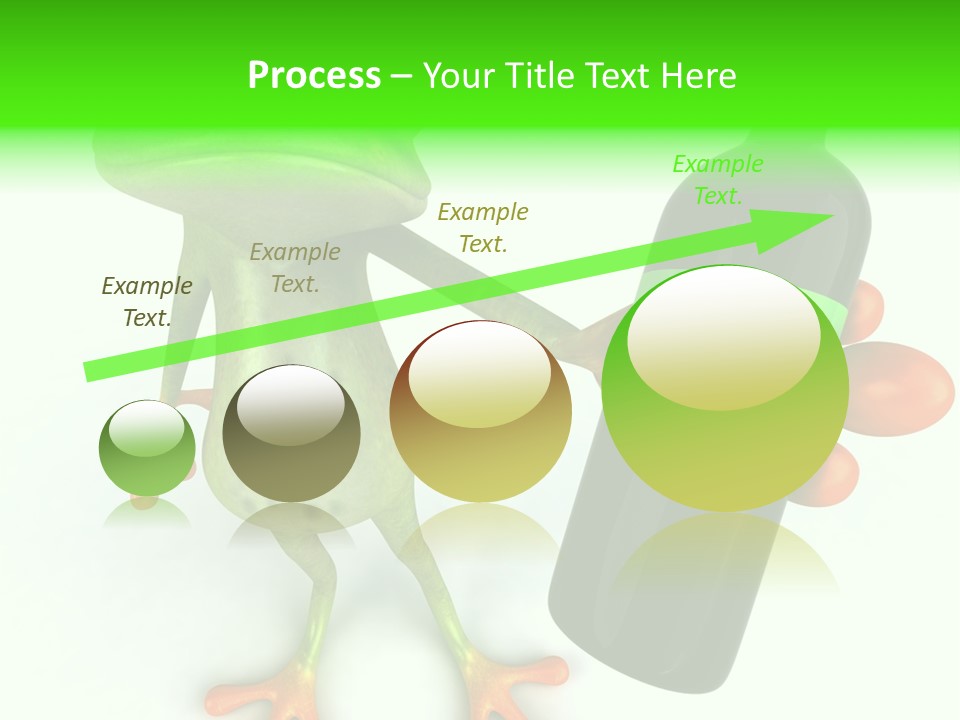 A Frog Is Holding A Bottle Of Wine PowerPoint Template