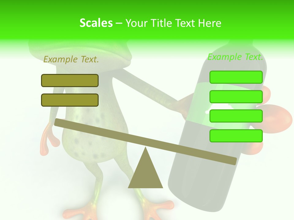 A Frog Is Holding A Bottle Of Wine PowerPoint Template