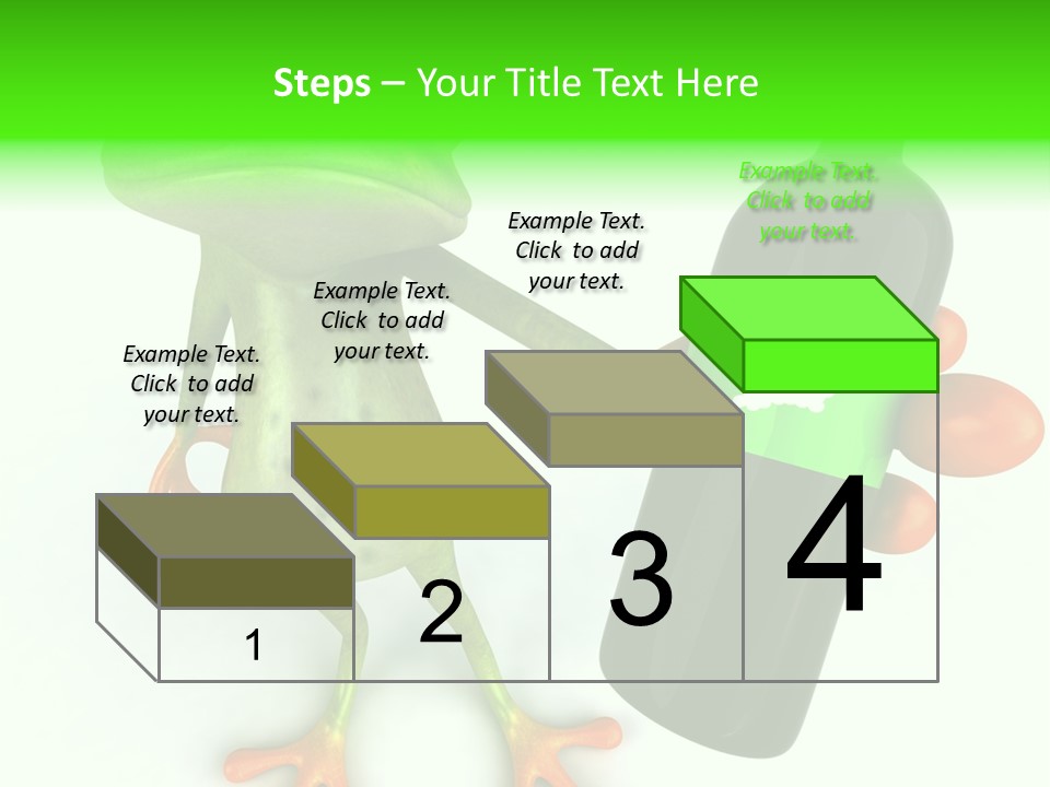 A Frog Is Holding A Bottle Of Wine PowerPoint Template