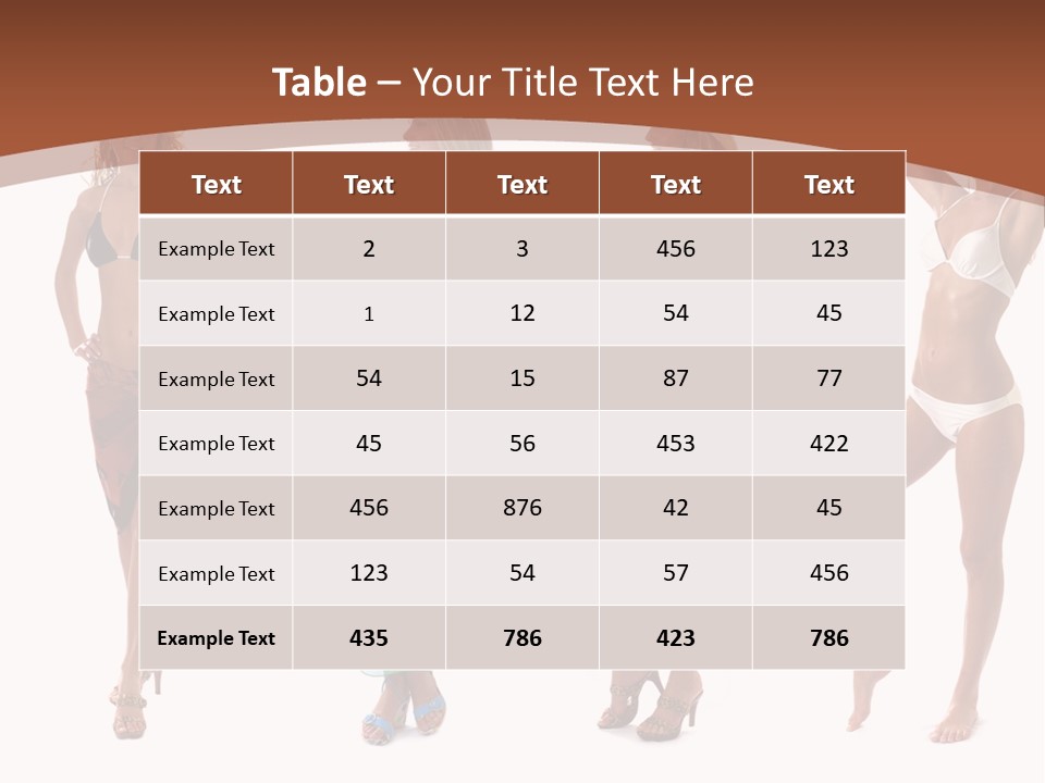 Panties Young People PowerPoint Template