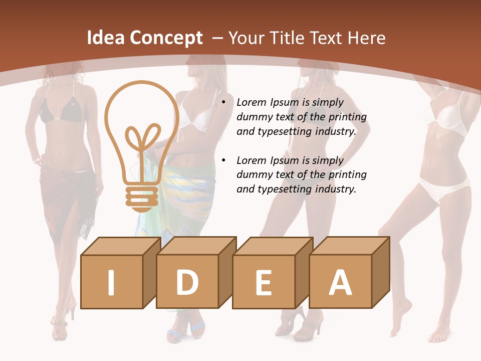 Panties Young People PowerPoint Template