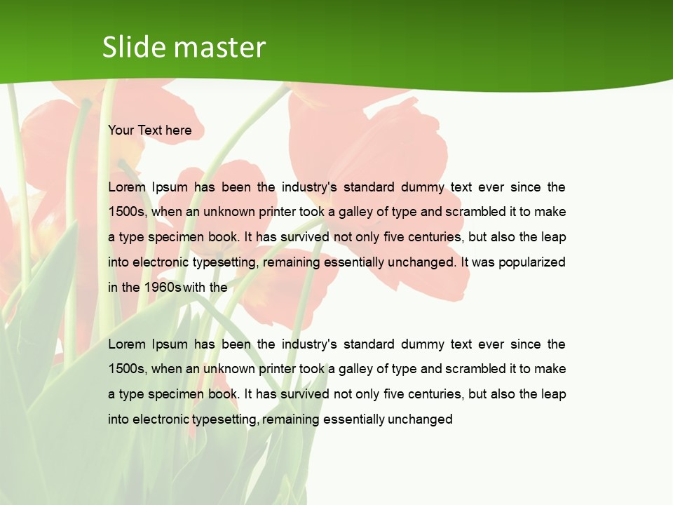 Beautiful Background Flowers PowerPoint Template