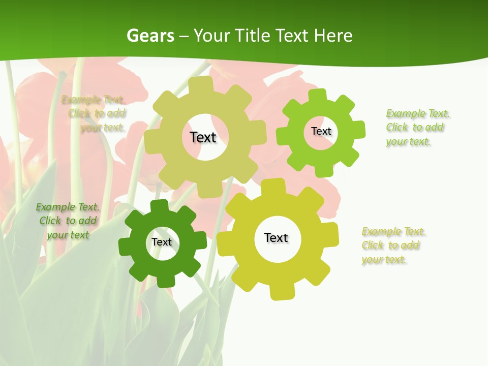 Beautiful Background Flowers PowerPoint Template