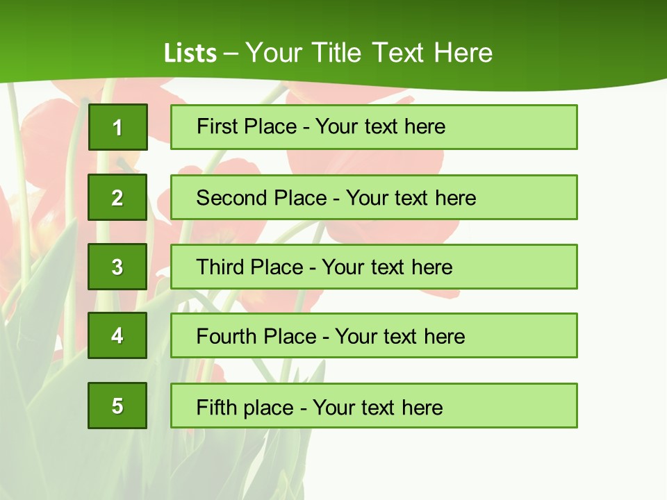 Beautiful Background Flowers PowerPoint Template