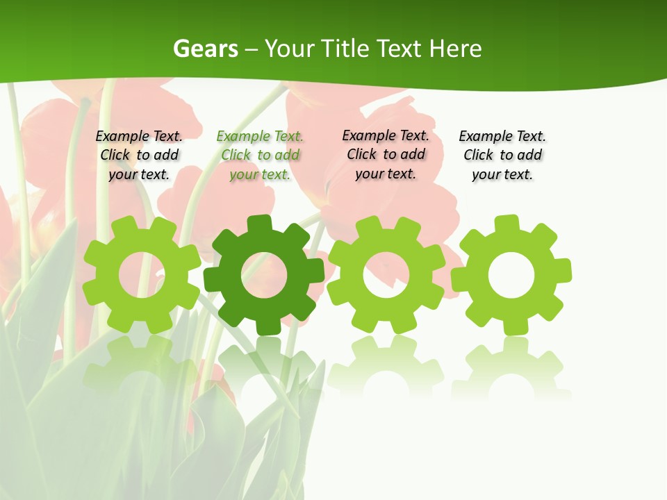 Beautiful Background Flowers PowerPoint Template