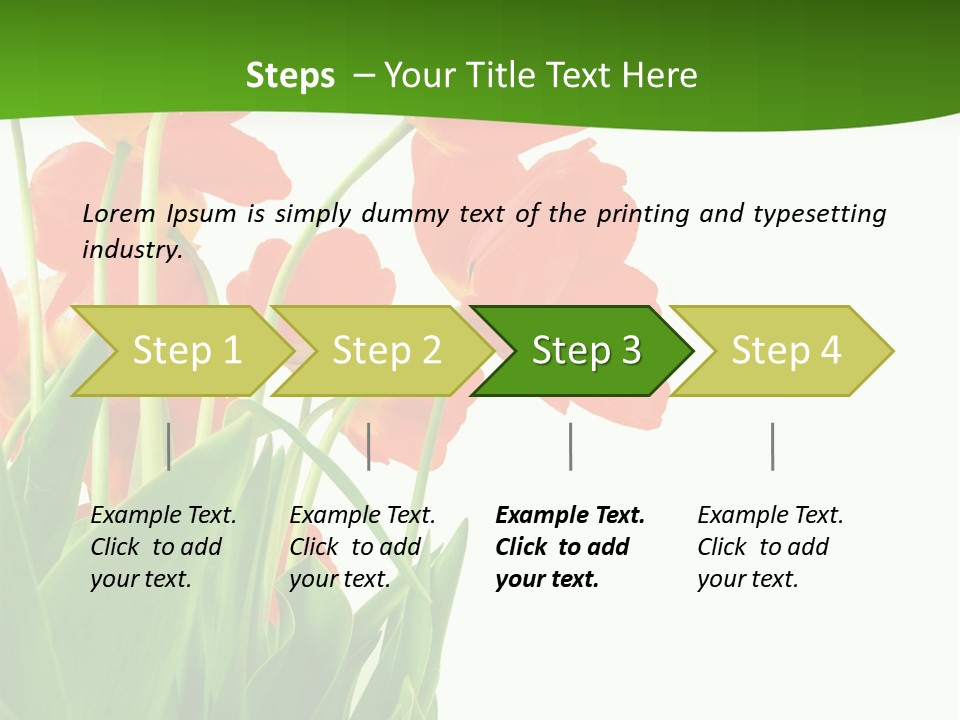 Beautiful Background Flowers PowerPoint Template