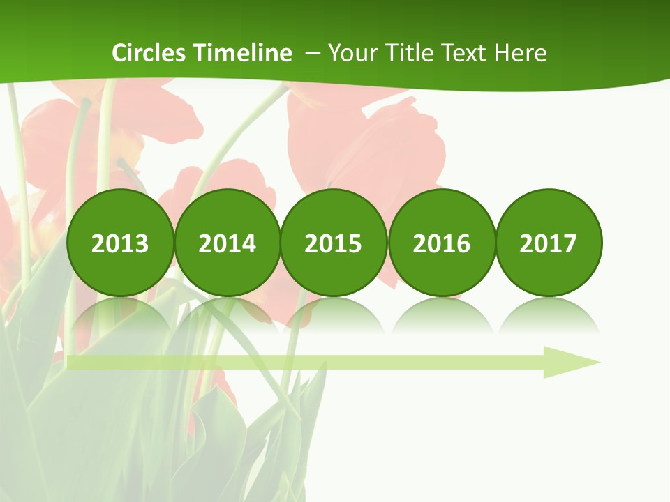 Beautiful Background Flowers PowerPoint Template