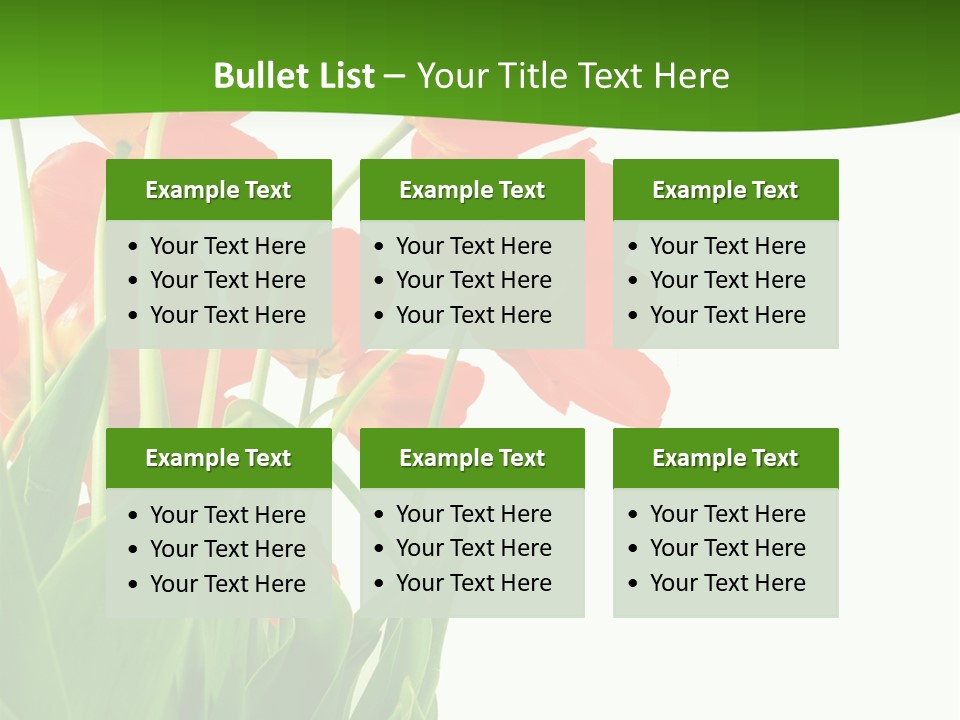 Beautiful Background Flowers PowerPoint Template