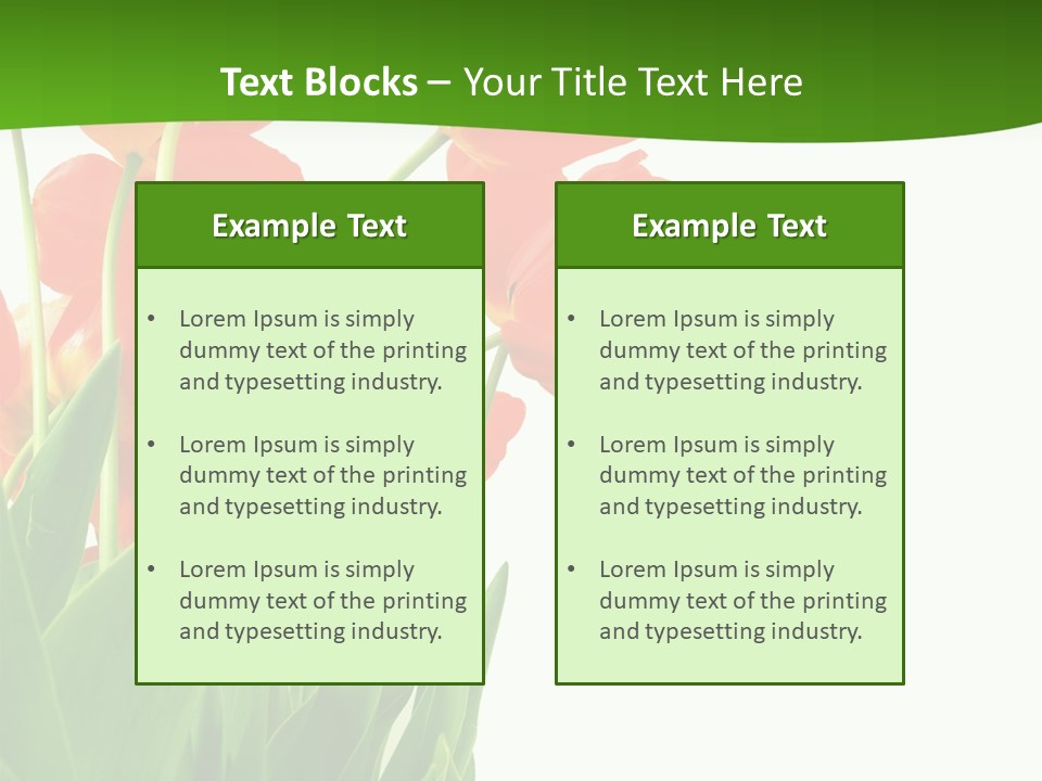 Beautiful Background Flowers PowerPoint Template
