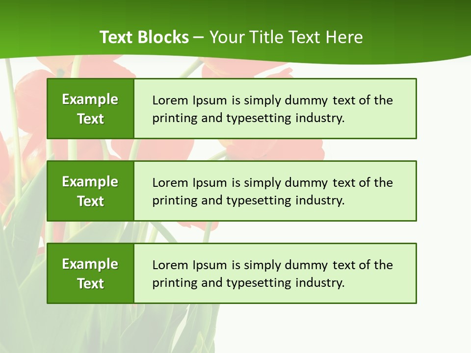 Beautiful Background Flowers PowerPoint Template