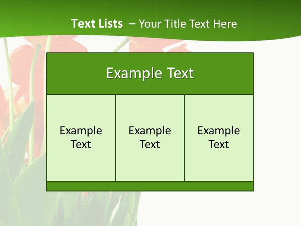 Beautiful Background Flowers PowerPoint Template