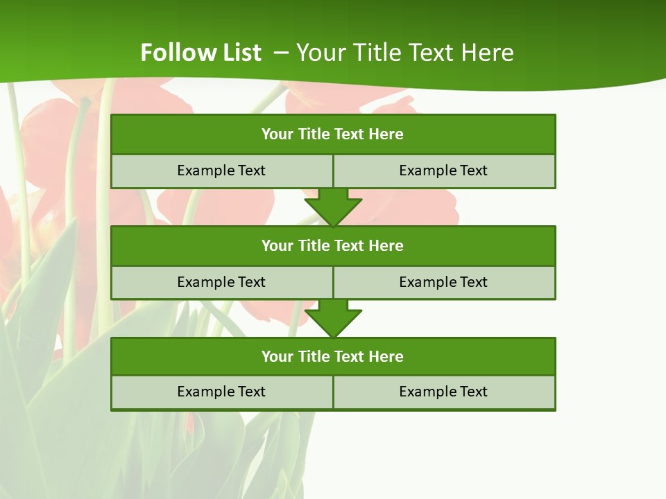 Beautiful Background Flowers PowerPoint Template