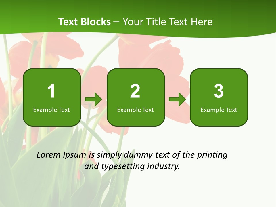 Beautiful Background Flowers PowerPoint Template