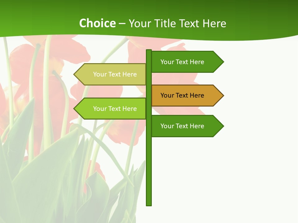 Beautiful Background Flowers PowerPoint Template
