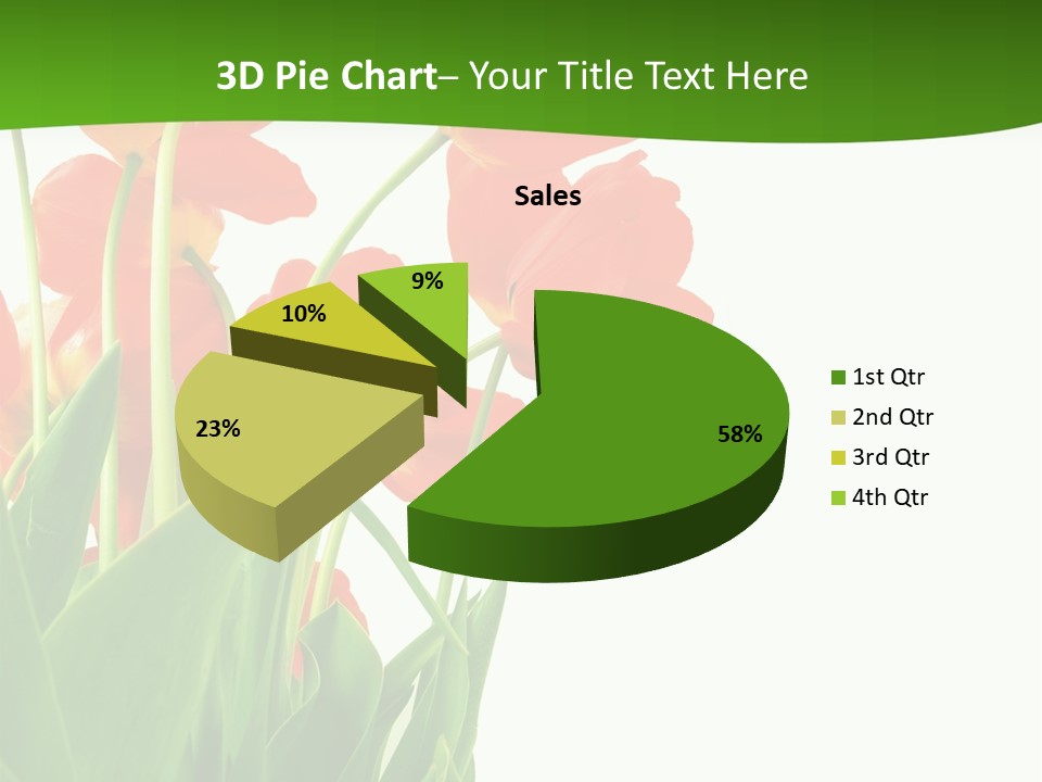 Beautiful Background Flowers PowerPoint Template