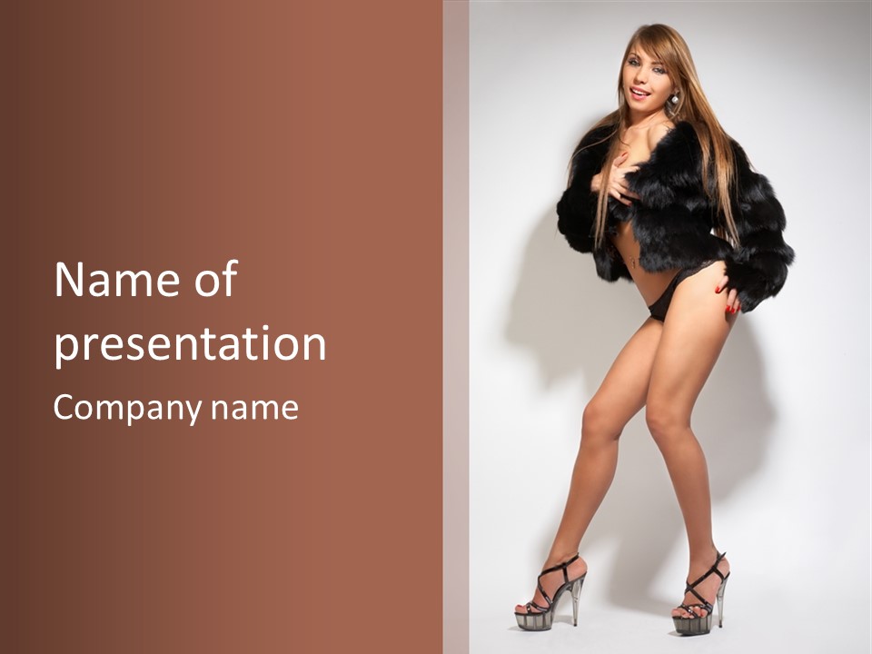 Model Cheerful Studio PowerPoint Template