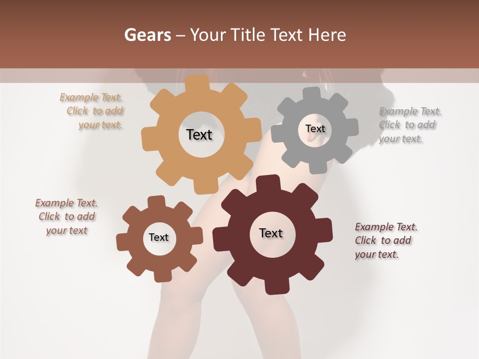 Model Cheerful Studio PowerPoint Template