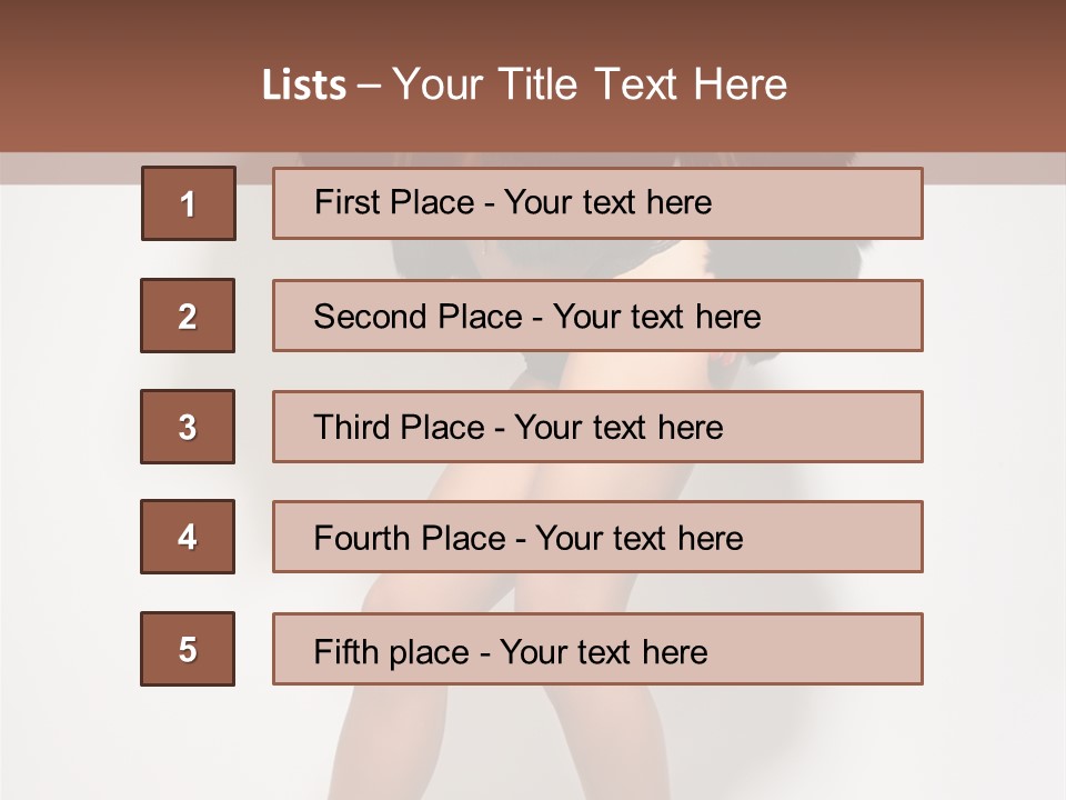 Model Cheerful Studio PowerPoint Template