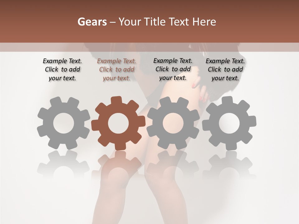 Model Cheerful Studio PowerPoint Template