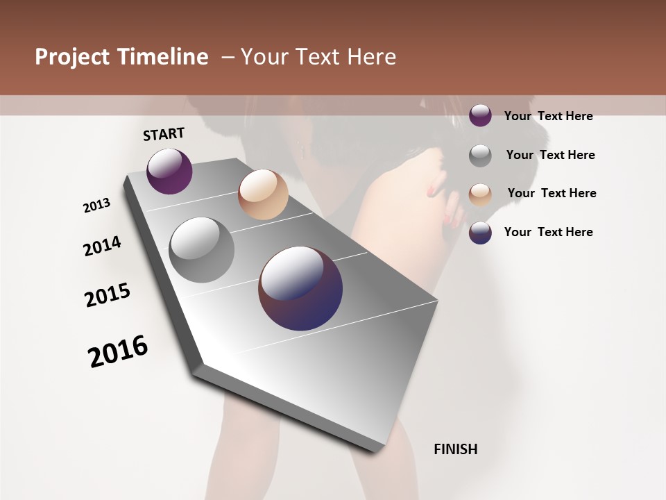 Model Cheerful Studio PowerPoint Template