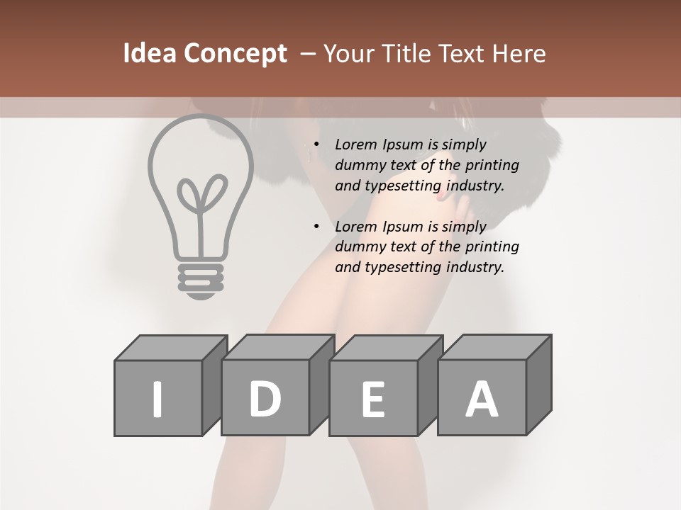 Model Cheerful Studio PowerPoint Template