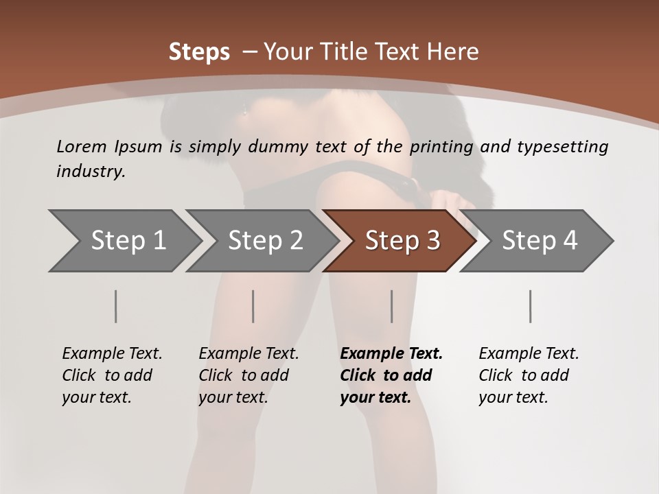 Figure Desire Coat PowerPoint Template
