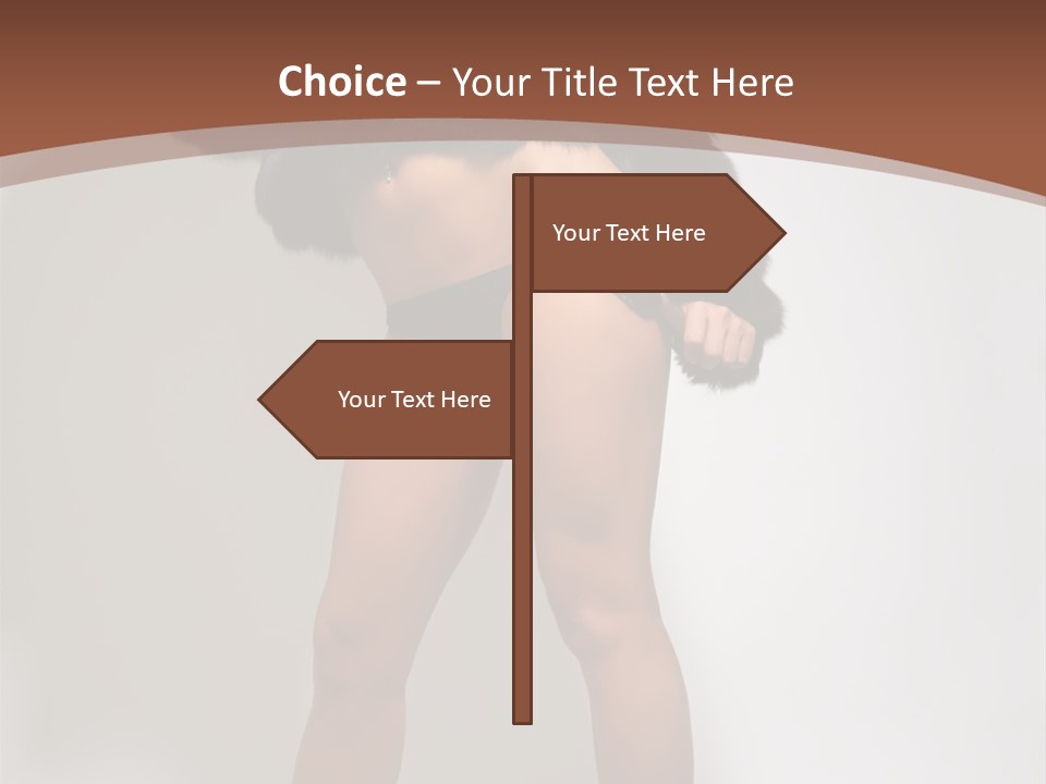 Figure Desire Coat PowerPoint Template