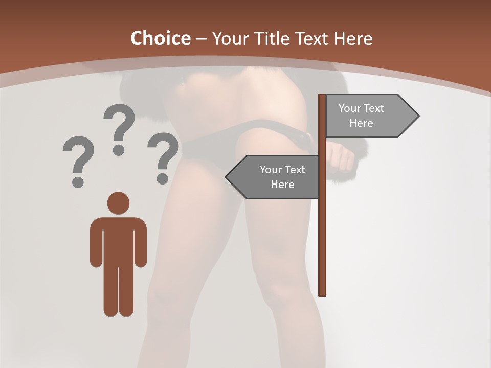 Figure Desire Coat PowerPoint Template