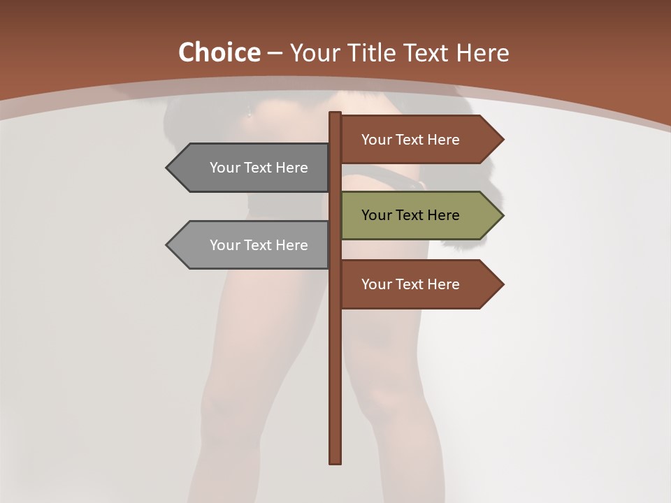 Figure Desire Coat PowerPoint Template