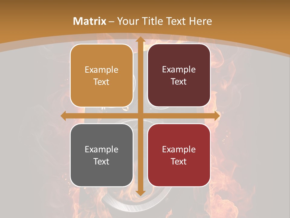 Flammable Fire Speaker PowerPoint Template