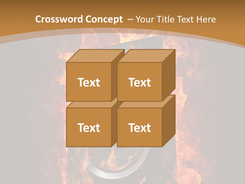 Flammable Fire Speaker PowerPoint Template