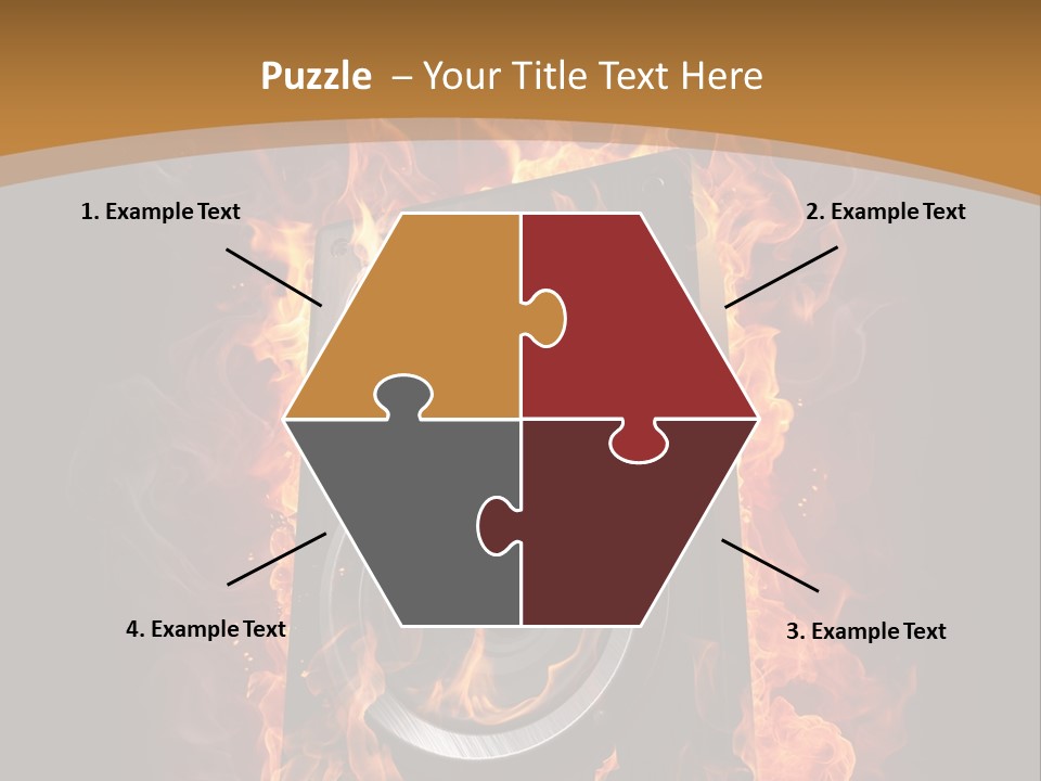 Flammable Fire Speaker PowerPoint Template