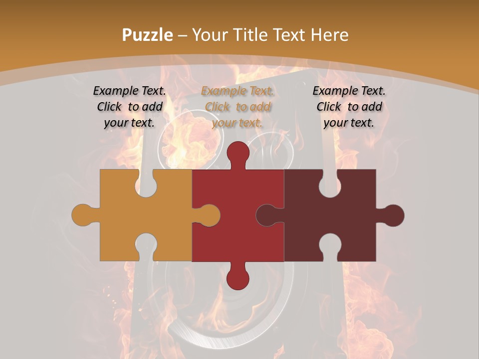 Flammable Fire Speaker PowerPoint Template
